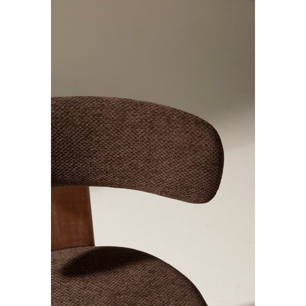 Scaune de dining maro 2 buc. tapițate Nadia – MOME-image-2