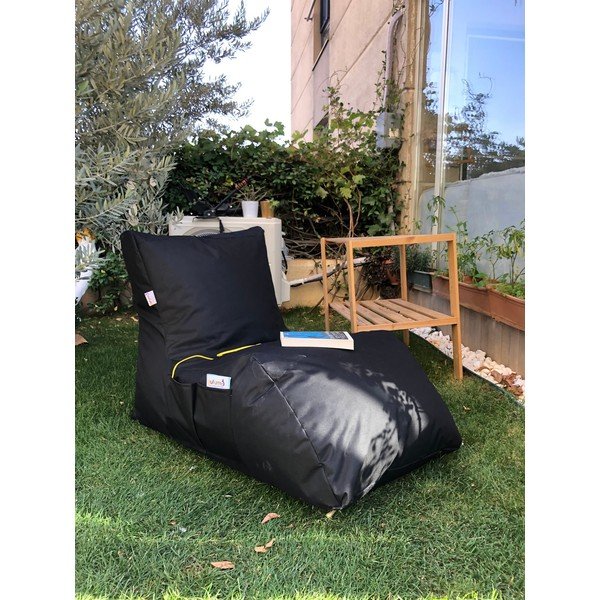 Beanbag pentru grădină negru Daybed – Floriane Garden-image-3