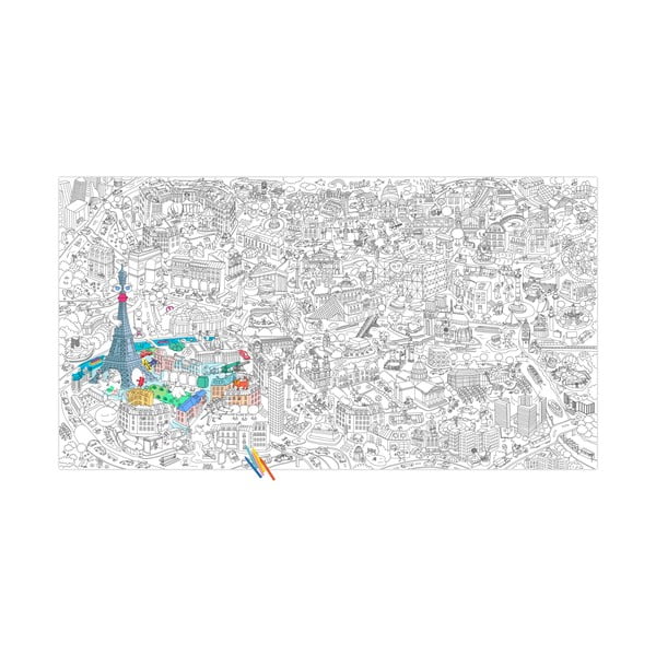 Planșă de colorat OMY Paris XXL (180 x 100 cm)-image-4