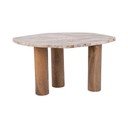 Măsuță auxiliară cu blat cu aspect de marmură 50x75 cm Organic   – Leitmotiv
