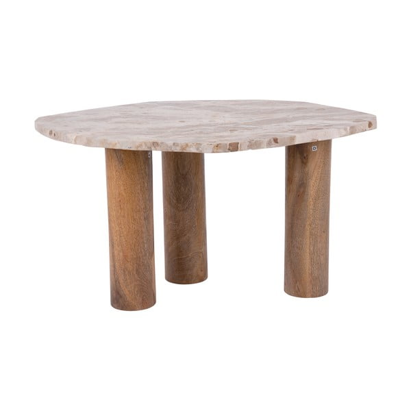 Măsuță auxiliară cu blat cu aspect de marmură 50x75 cm Organic   – Leitmotiv