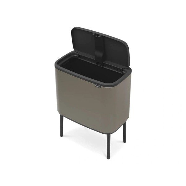 Coș de gunoi gri cu senzori de atingere din oțel 36 l Bo Touch Bin – Brabantia