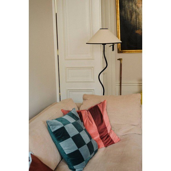 Lampadar alb/negru cu intensitate reglabilă din material textil (înălțime 148 cm) Juliet – Jotex-image-3