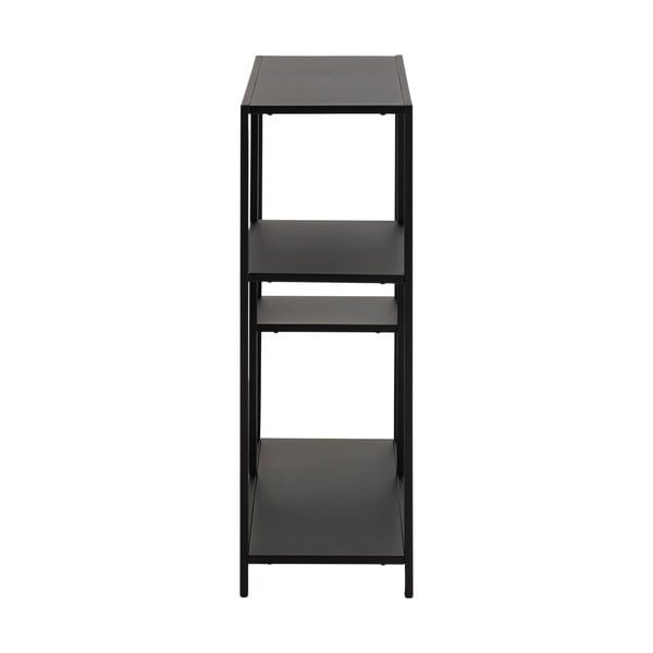 Bibliotecă neagră din metal 80x86 cm Newcastle – Actona-image-3