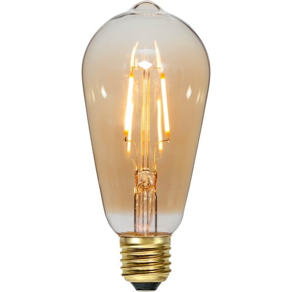 Bec LED/cu filament E27, cu lumină caldă 1 W Plain Amber – Star Trading