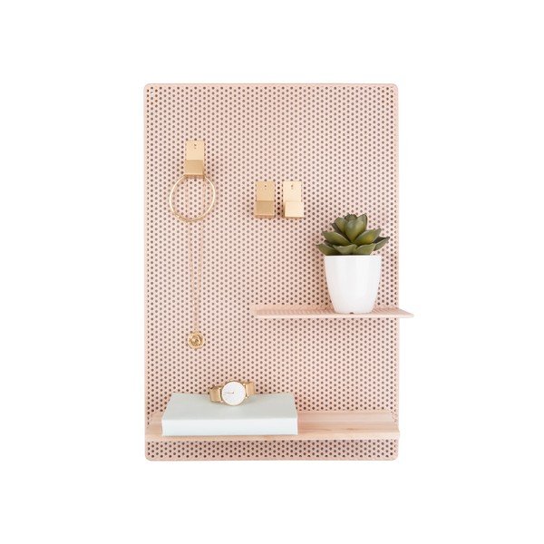 Avizier din metal PT LIVING Perky, 34,5 x 52,5 cm, maro nisip-image-2