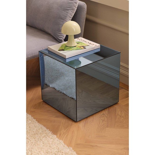 Măsuță auxiliară din sticlă 45,5x45,5 cm Cube – Ellos Home-image-1