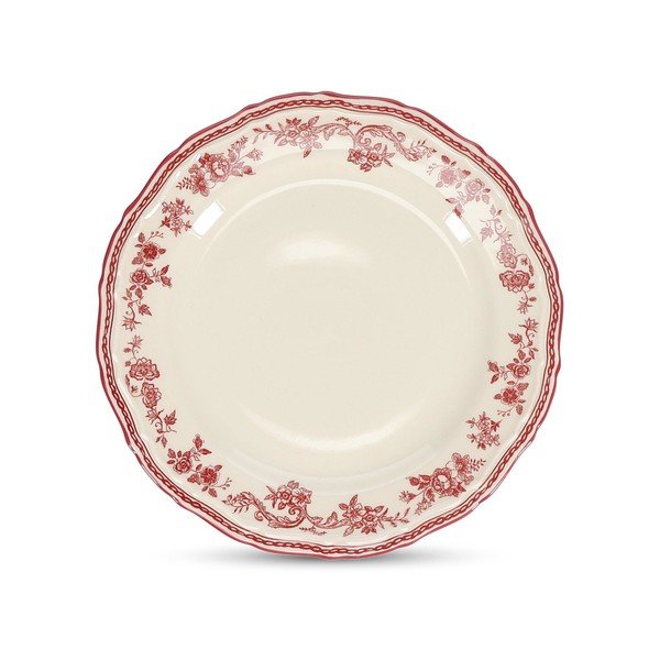 Farfurie burgundy/fildeș pentru desert  din porțelan ø 21,5 cm Cyril – S|P Collection