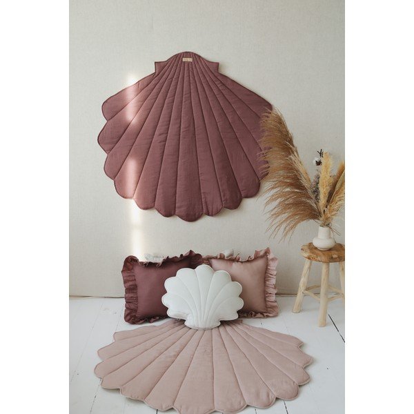 Pătură de joacă pentru copii roz Marsala - Moi Mili-image-1