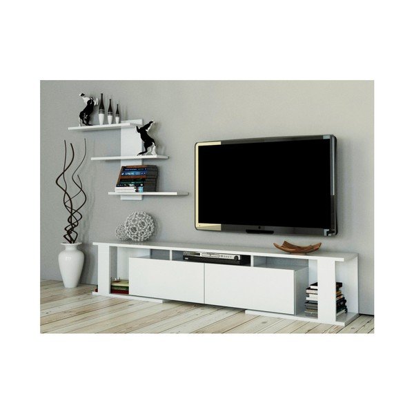 Mobilier TV Woody Fashion Game, alb-image-3