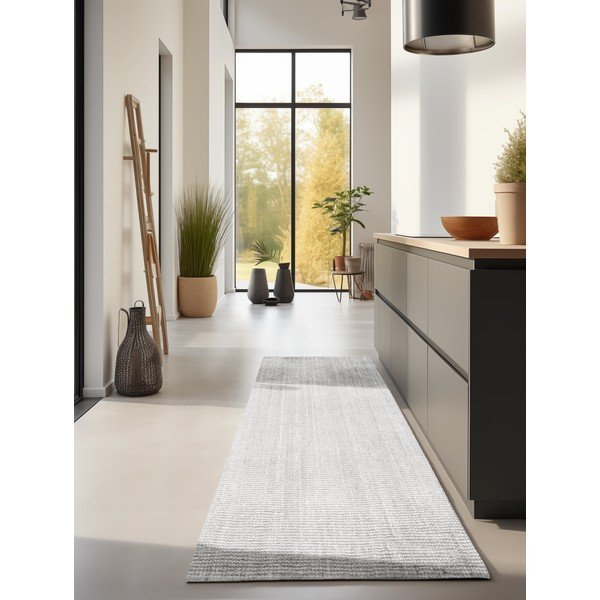 Covor tip traversă gri deschis reversibil/țesut manual din iută 80x200 cm Bouclé Jaipur – Hanse Home-image-1