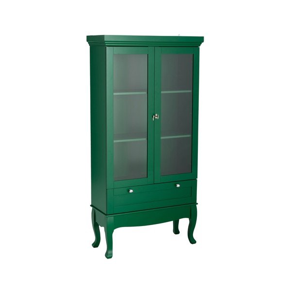 Vitrină verde din MDF suspendată 85x170,5x35 cm Prato – Ellos Home