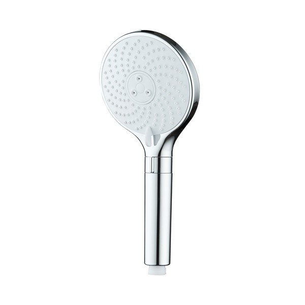 Cap de duș argintiu lucios din plastic ø 12 cm Water Saving – Wenko-image-3