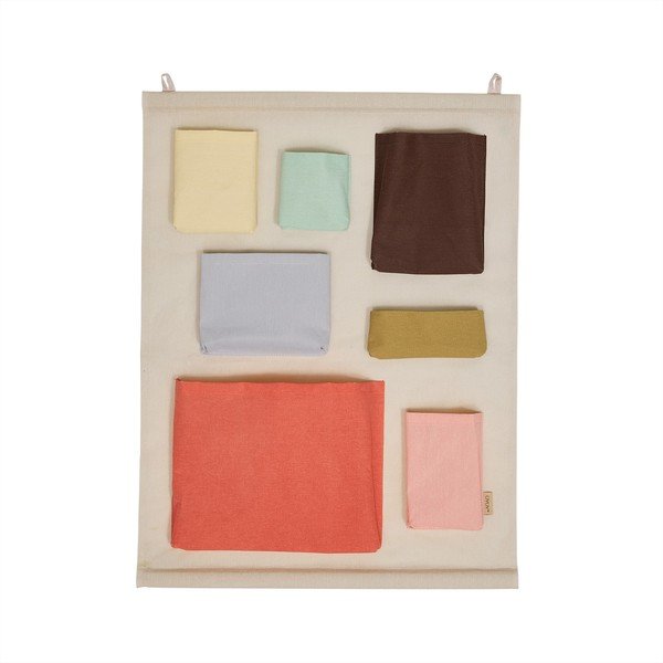 Organizator suspendat bej din material textil 60x2x80 cm Saga – OYOY Mini