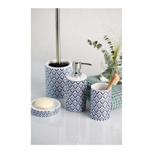 Dozator săpun lichid Wenko Lorca, ceramică, albastru-image-3