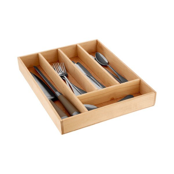 Organizator de tacâmuri în culoare naturală din lemn 30 x 38 cm – Premier Housewares