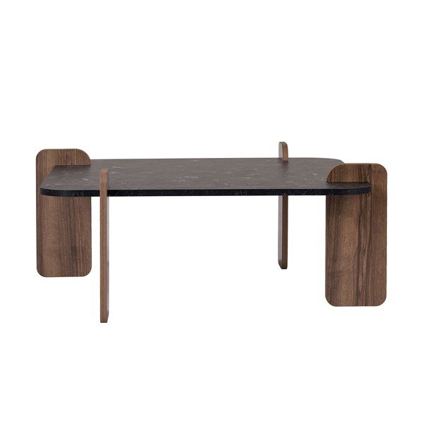 Măsuță de cafea neagră 90x90 cm Marais – Nordure-image-4