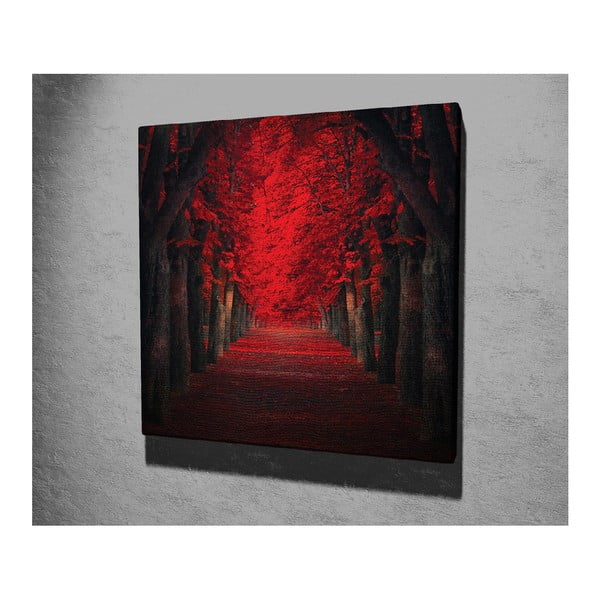 Tablou pe pânză Red Trees, 45 x 45 cm-image-2