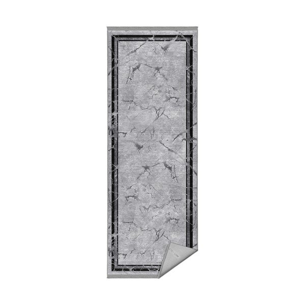 Covor gri de tip traversă 80x200 cm – Mila Home