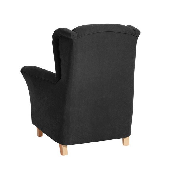 Fotoliu Max Winzer  Agnetha Velvet, negru-image-3