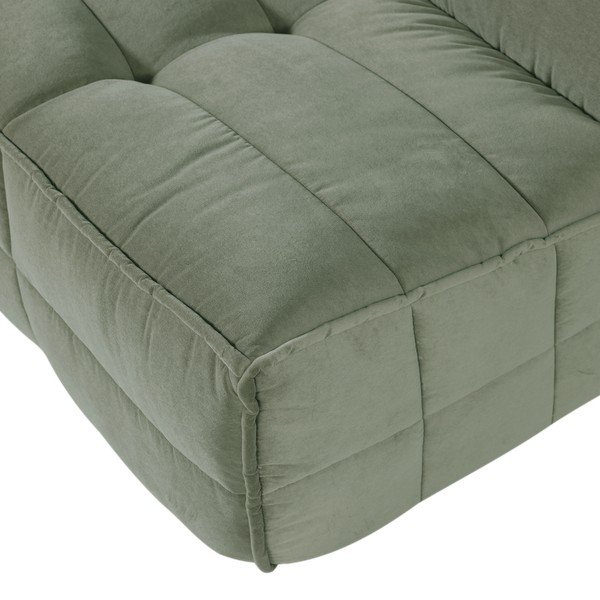 Canapea verde cu tapițerie din catifea 204 cm Cluster – vtwonen-image-1
