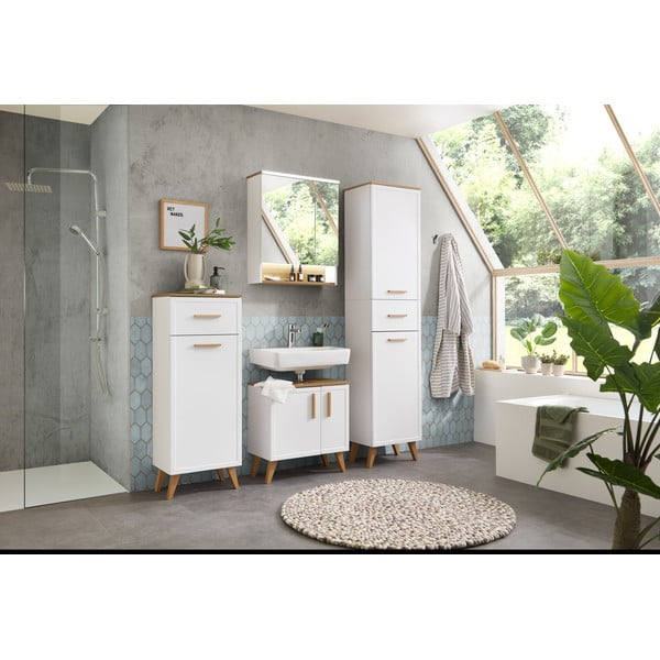 Dulap de baie alb 72x60 cm Quickset 383 – Pelipal-image-3