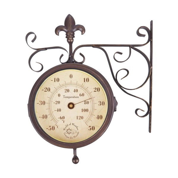 Set ceas și termometru pentru grădină Esschert Design Rustic-image-3