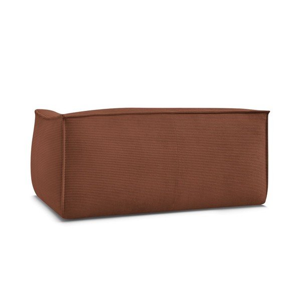 Canapea portocalie cu tapițerie din catifea reiată  170 cm Giorgia – Bobochic Paris-image-4