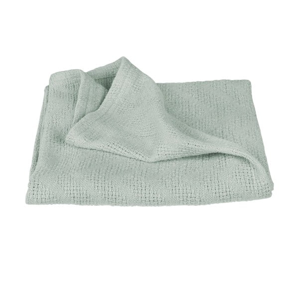 Pătură pentru copii verde din bumbac organic tricotată 80x80 cm Lil Planet – Roba