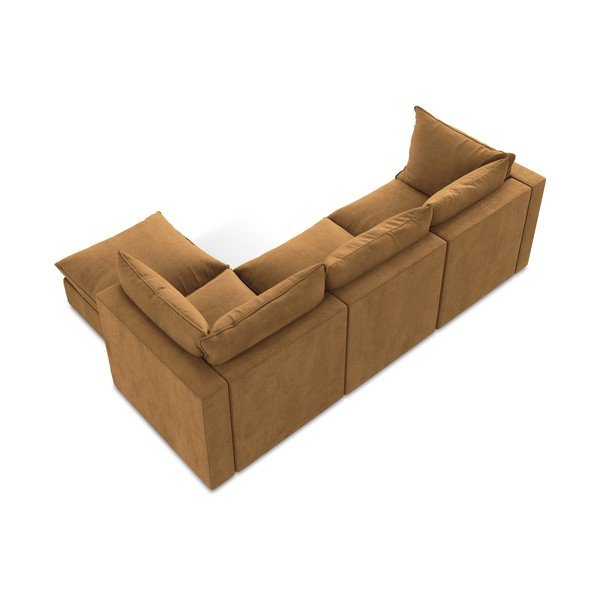 Colțar teracotă (cu colț pe partea dreaptă/cu șezlong) Manao – Makamii-image-3