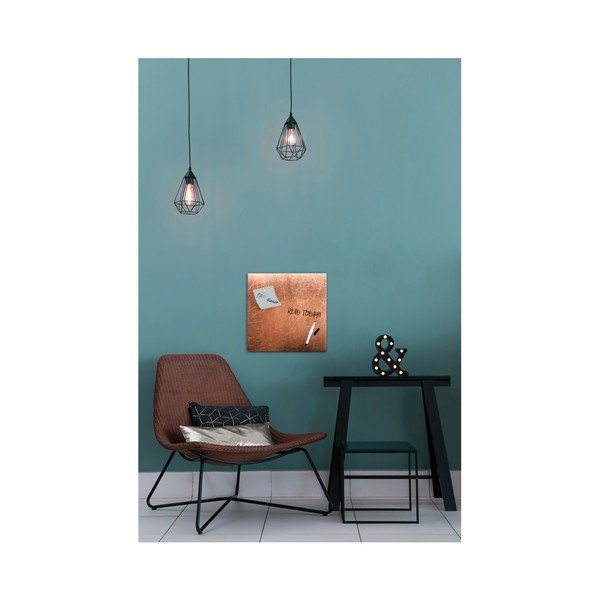 Tablă magnetică Styler Grey Copper, 30 x 30 cm-image-1