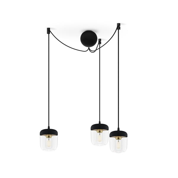 Cablu suspensie triplă pentru corpuri de iluminat UMAGE, negru-image-1