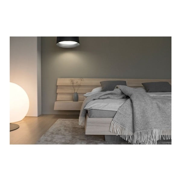 Pat din lemn masiv de stejar Javorina Tatran, 160 x 200 cm-image-2