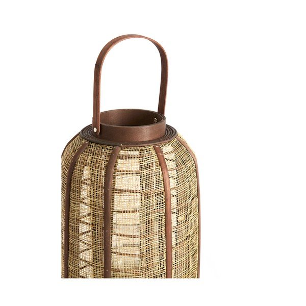 Felinar din lemn/din material textil (înălțime 34,5 cm) Serein – Light & Living-image-1