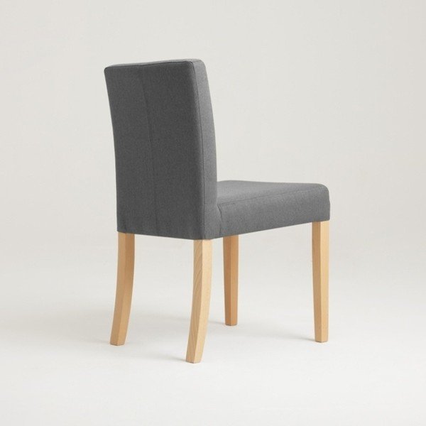 Scaun cu picioare de culoare naturală, Custom Form Wilton, gri-image-3