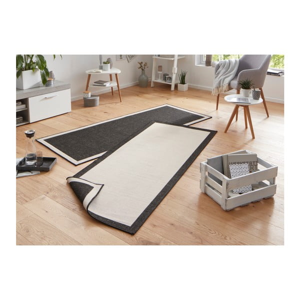 Covor adecvat pentru exterior NORTHRUGS Panama, 80 x 350 cm, negru - crem-image-2
