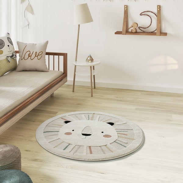 Covor pentru copii crem ø120 cm Clown – Universal-image-1