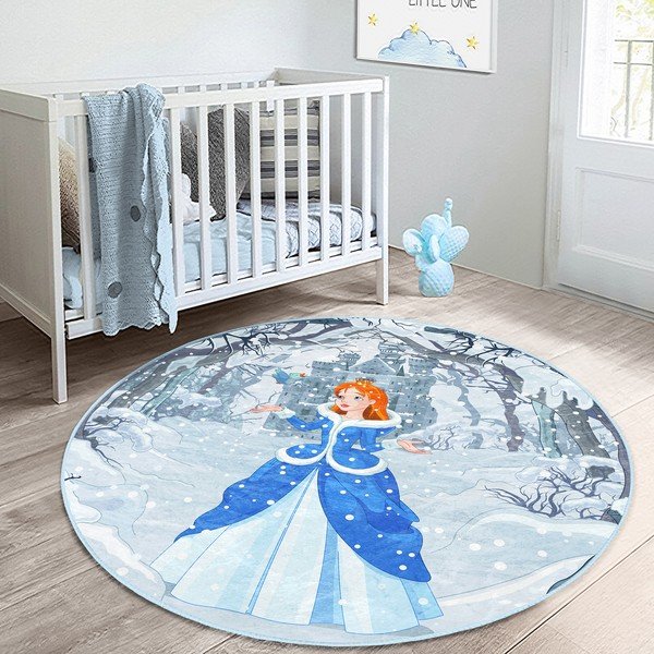 Covor pentru copii albastru ø 100 cm Comfort – Mila Home-image-2