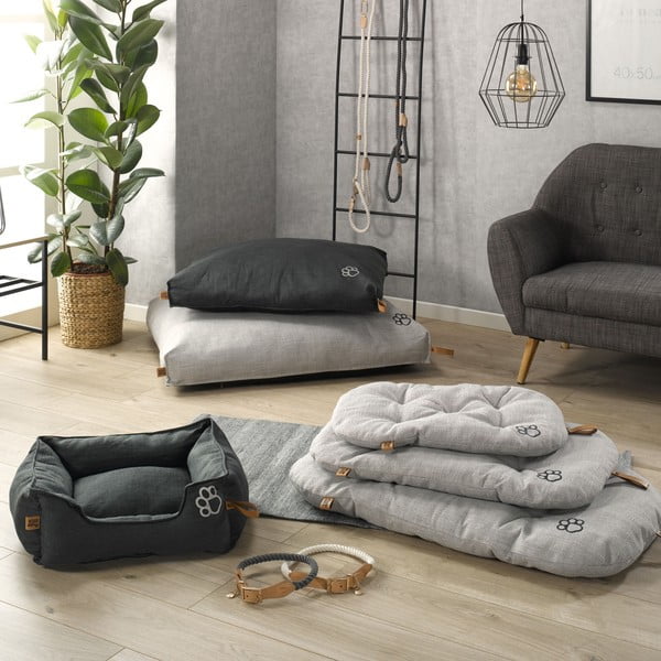 Saltea gri închis pentru câini 80x100 cm – Love Story-image-2