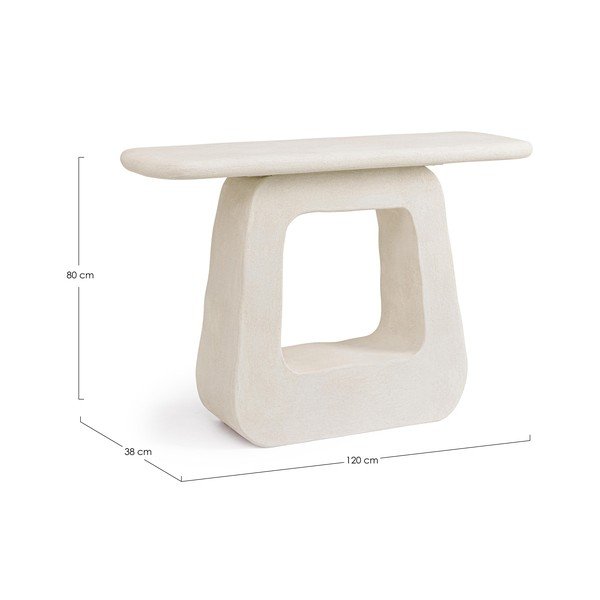Masă consolă crem 38x120 cm Albin – Bizzotto-image-3