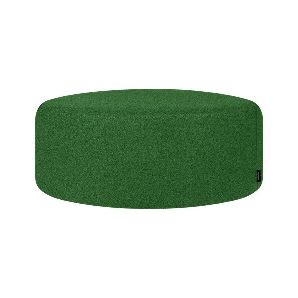 Puf verde cu tapițerie din lână Folk – noo.ma
