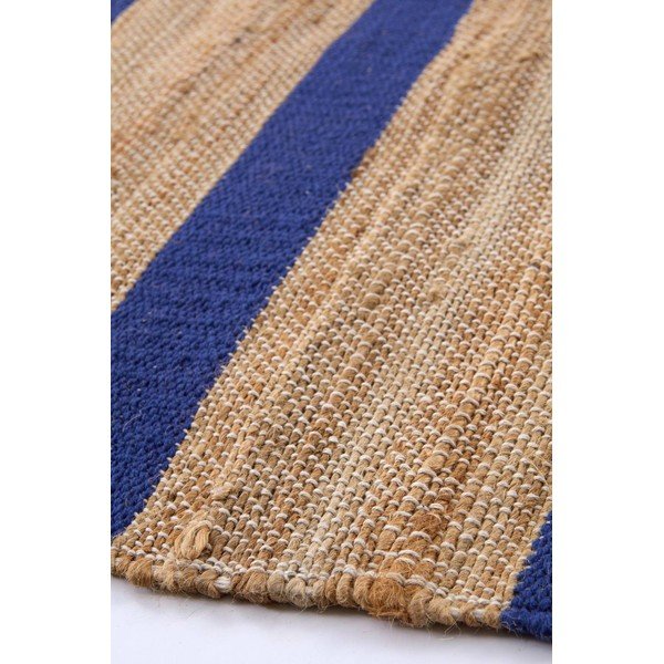 Covor albastru/în culoare naturală țesut manual din amestec de iută 160x230 cm Otti – Jotex-image-2