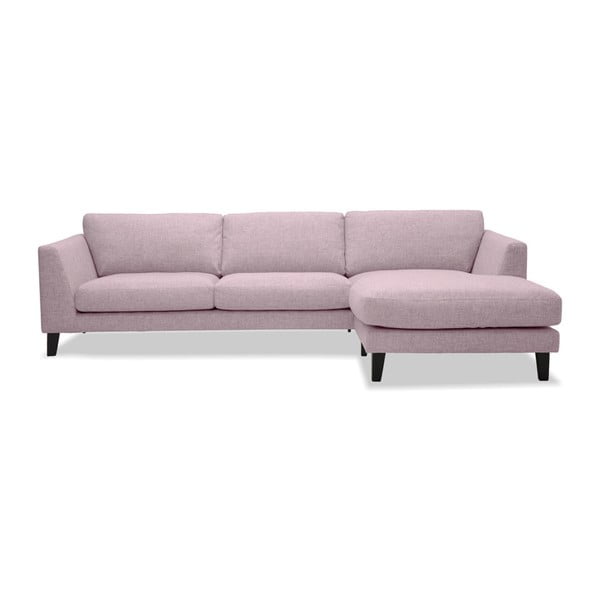 Canapea cu șezlong pe partea dreaptă Vivonita Monroe, roz