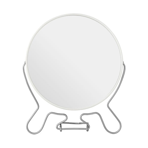 Oglindă cosmetică dublă Premier Housewares, 18 x 22 cm, alb