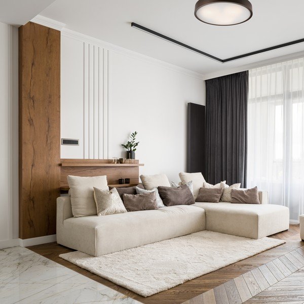 Plafonieră maro închis cu abajur din sticlă ø 47 cm Eveline – LAMKUR-image-2