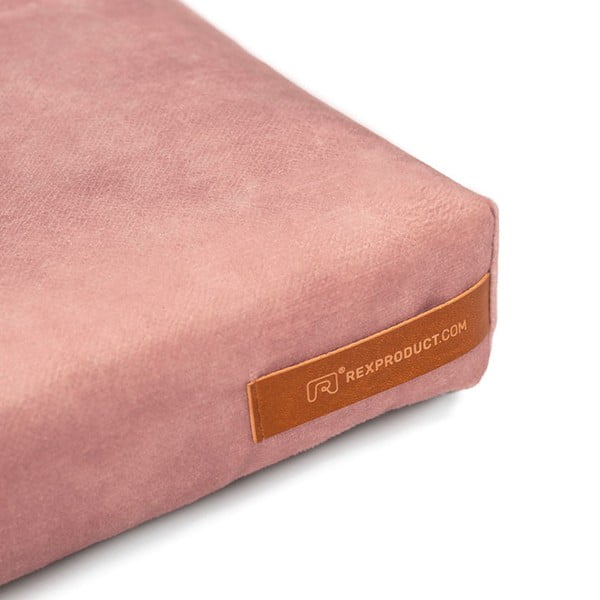 Saltea roz pentru câini din piele ecologică 40x50 cm SoftPET Eco S - Rexproduct-image-3