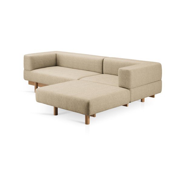 Canapea bej cu tapițerie din lână 260 cm Alchemist – EMKO-image-2