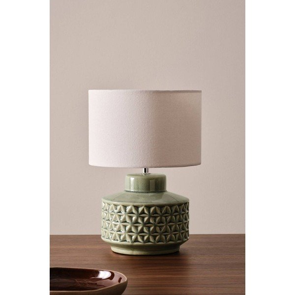 Veioză gri/bej din ceramică (înălțime 35 cm) Monica – Jotex-image-3