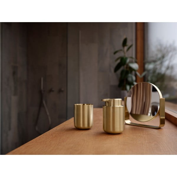 Dozator de săpun lichid alămiu din oțel inoxidabil 250 ml Ume Brass – Zone-image-1