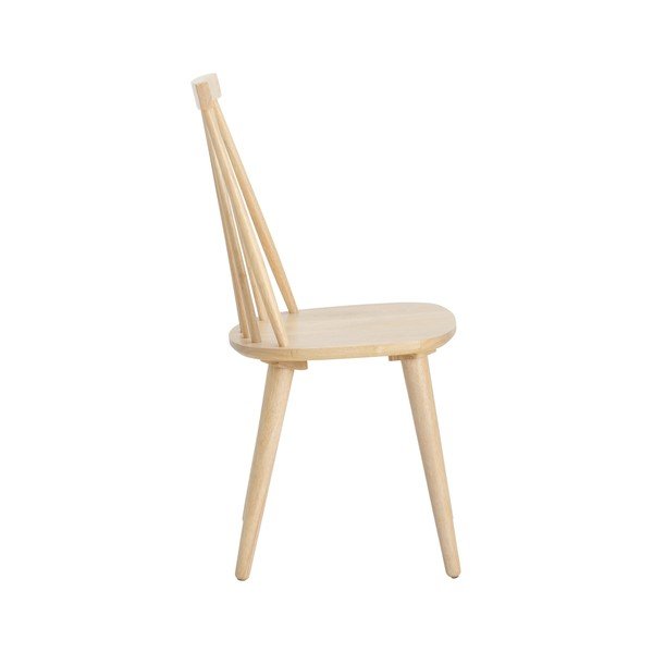 Scaune de bar în culoare naturală deschisă 2 buc. din lemn de arbore de cauciuc (înălțime șezut 45 cm) Jolina – Ellos Home-image-2